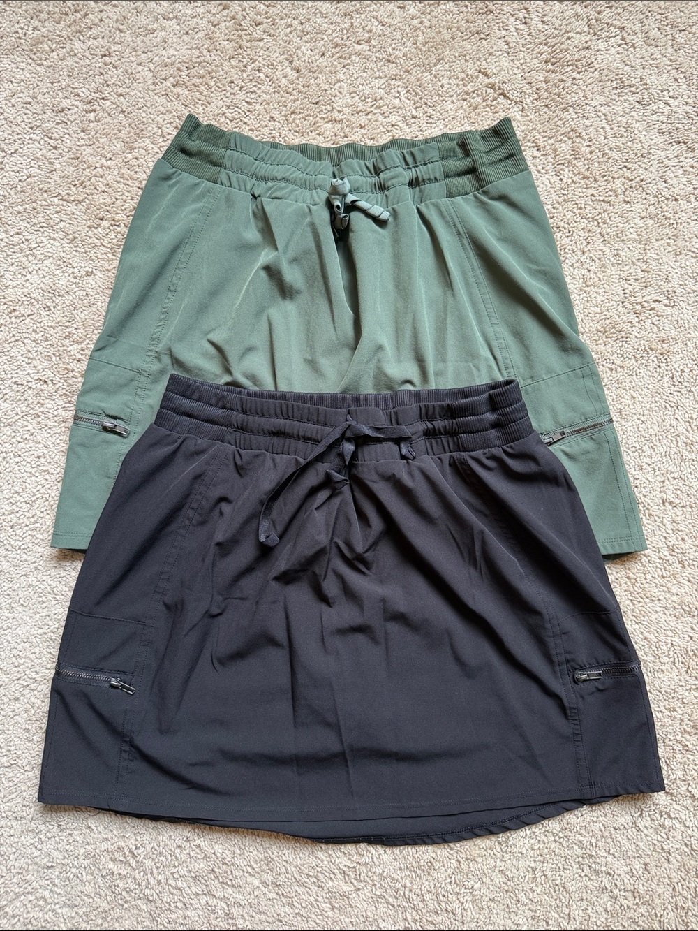Kyodan Two-Pack Active Mini Skirts - Black & Green